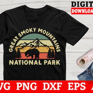 Great Smoky Mountains National Park Svg Files - National Park Svg, Camping Svg, Hike Svg, Outdoor Adventure Svg, Cricut Svg,For Cricut