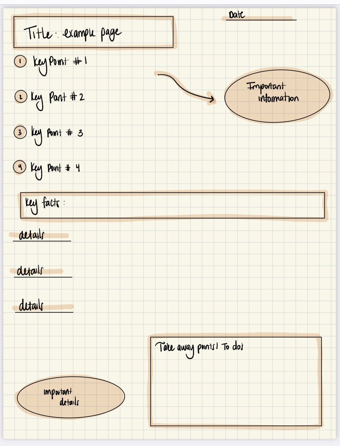 Goodnotes Note Template | Digital Notes | Goodnotes | Template | Notes ...