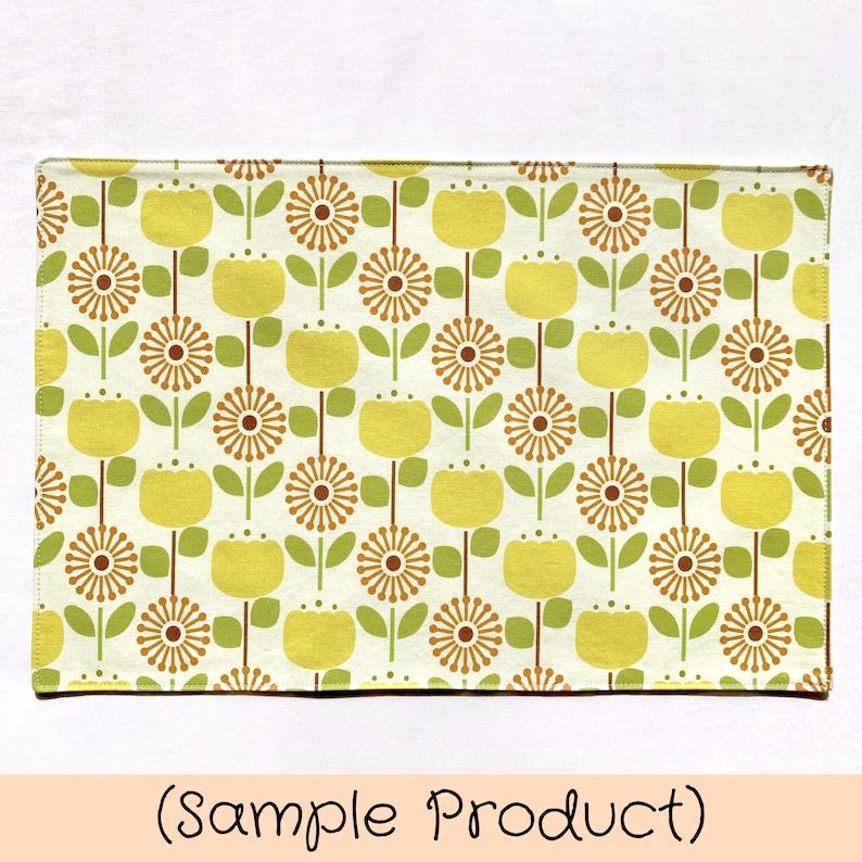 Customized Reversible Fabric Placemats Set Create Your Own Etsy