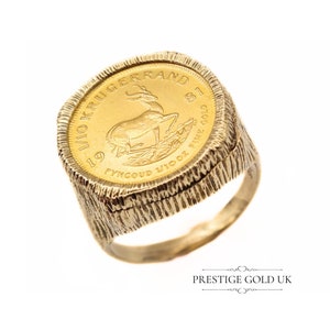Krugerrand coin ring store