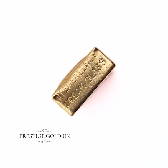 Vintage Gold Emergency Money Charm -  9ct Gold Mo… - image 3