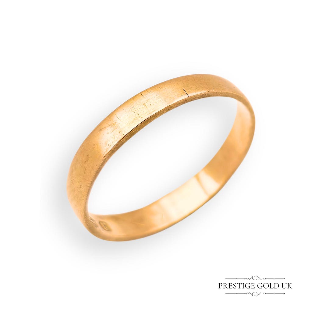22ct Gold Antique Victorian Wedding Band, Fully Hallmarked