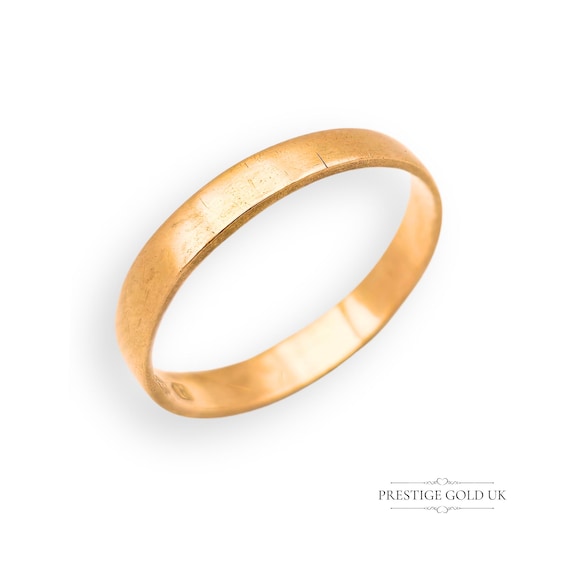 22ct Gold Antique Victorian Wedding Band, Fully Hallmarked