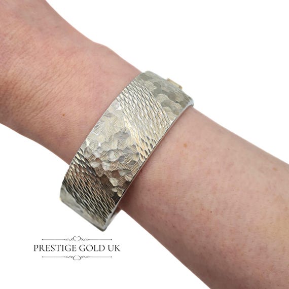 アクセサリー Rust MADE IN ENGLAND 2 Hall Mark Bangle men's silver ingot part mark bangle (medium weight) | RUST