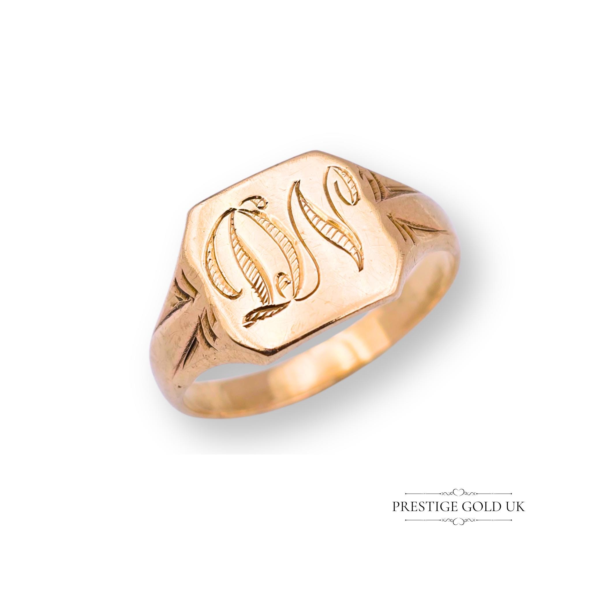 Uk Hallmark 1976 Gold Ring - Etsy
