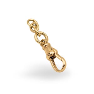 Small 9ct Yellow Gold Albert Chain Dog Clip Clasp, Stamped 375,  Pocket Watch Chain Fob Connector For Charm or Pendant