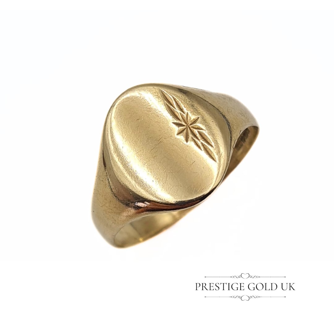 Vintage 9ct Gold Signet Ring 7号 il_1080xN.6095456582_4j6z.jpg
