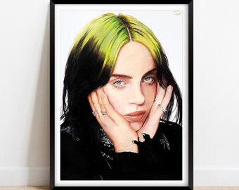 Billie Eilish Drawing Print