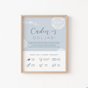 Personalizado, Dohl, Doljabi, Coreano 1er cumpleaños, Dohl Decoración, Doljanchi, Primer cumpleaños coreano, 돌잡이,첫돌,돌사인, ARCHIVO DIGITAL