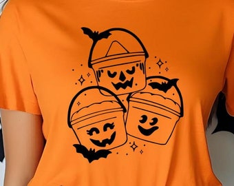 Retro Halloween Mahlzeit Eimer Png, Rückfall Halloween Png, Halloween Sublimation Png, Halloween Eimer Png, Süßes oder Saures Eimer