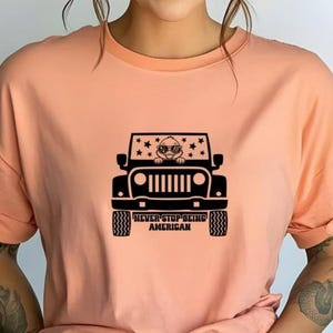 Non smettere mai di essere americano Png, Cricut, Jeep svg, Download digitale, Anatra fuoristrada americana Svg, È una cosa da Jeep, Abbassarsi su una Jeep incredibile