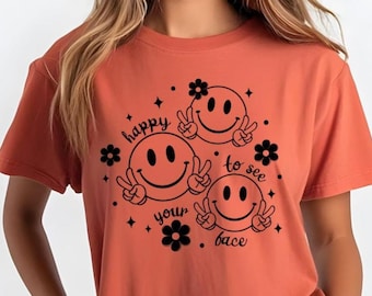 Glücklich, Ihr Gesicht Png zu sehen, Lehrer Png, Lächeln Gesicht Png, Zurück zu Schule Png, Retro Lehrer Png, Lehrer Vintage Blume Schule svg