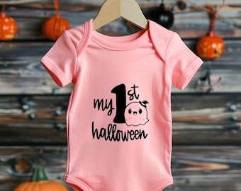 My 1st Halloween, Baby Halloween, Halloween Onesie, My First Boo Baby Onesie, Cute Fall Baby Svg, Baby Ghost Svg, Infant Halloween Onesie
