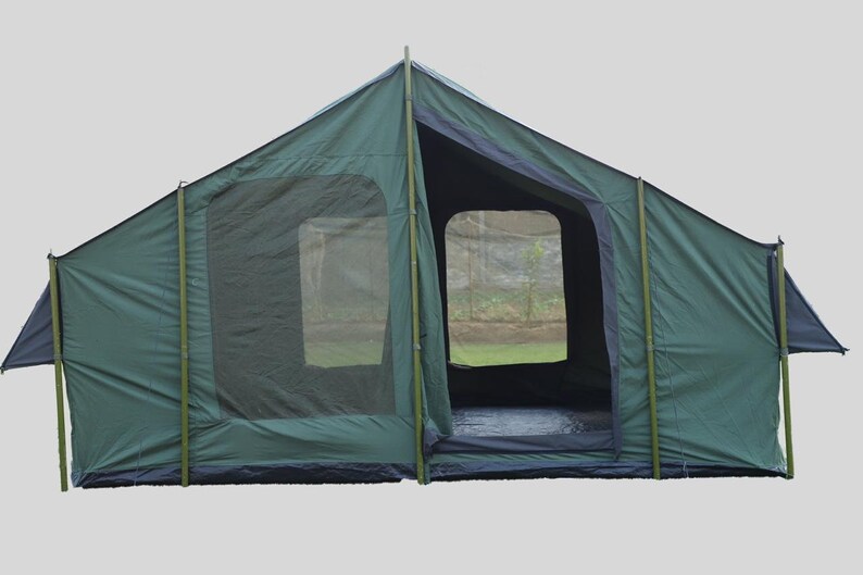 Cabin Canvas Camping Tent Etsy