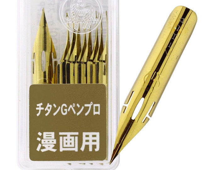 10 Zebra Comic G Chrome Titanium Pen Nibs 1 Box of 10 Pcs PG6BCK ,PG