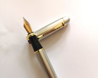 Füllfederhalter Set, Medium Iridium Point Gold Feder. Schwere Metallkugelschreiber. Hochzeitsgeschenk, Luxus-Pen, Exekutivgeschenk, Weihnachtsgeschenk