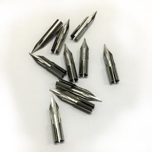 Comic Pen Nib, Mapping Pen (Maru), Pack of 10 semi-flexible soft nibs