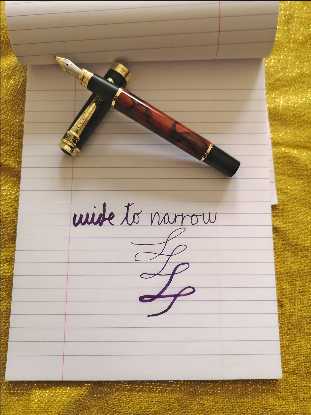 Fude Nib Fountain Pen for Artists and Calligraphers. De Fude Ink Pen