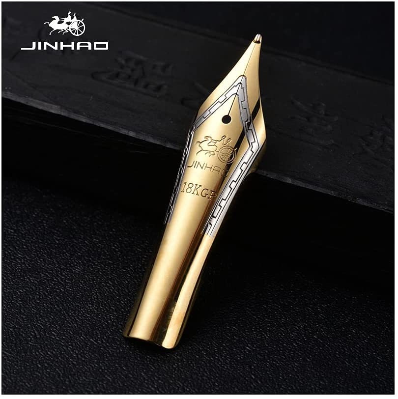 Fountain Pen Nib For Jinhao 159/X450/X650/X750 9026, 75, 599, 51a, 992. Iridium tipped Gold plated Medium, Fine Nib. Italic, Fude, Stub nibs