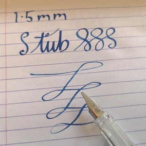 Klar Füllfederhalter Demonstrator Fude / italic feder für Kalligraphie, Unterschriften, Journaling. Transparenter Füller