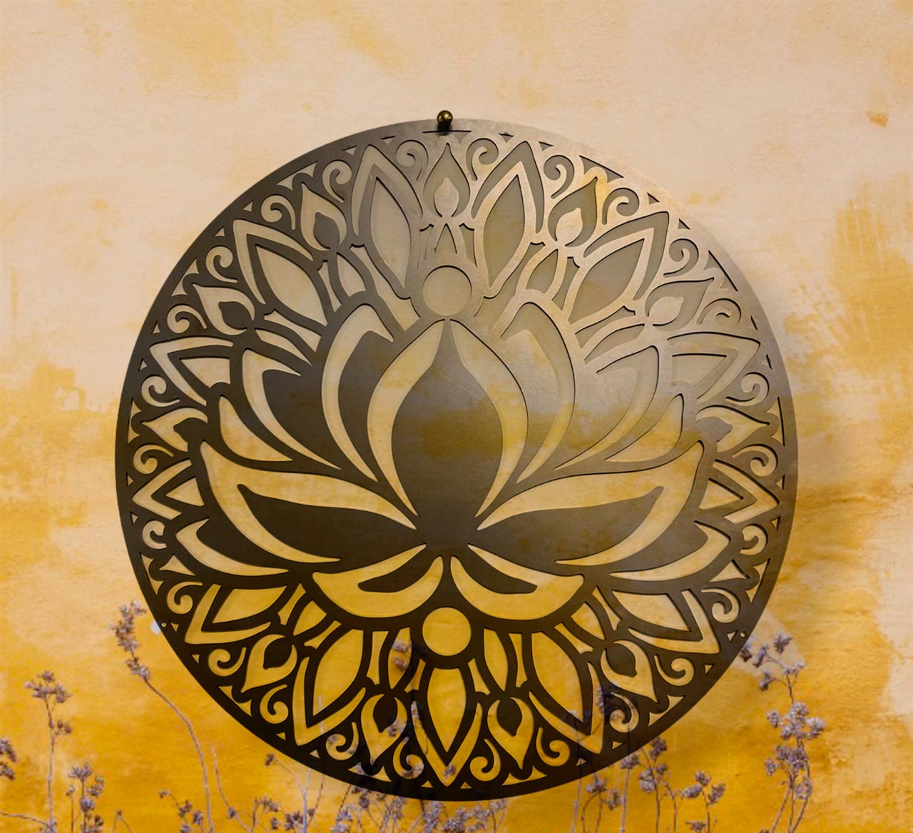 Garden decorative Lotus Wall Art Etsy