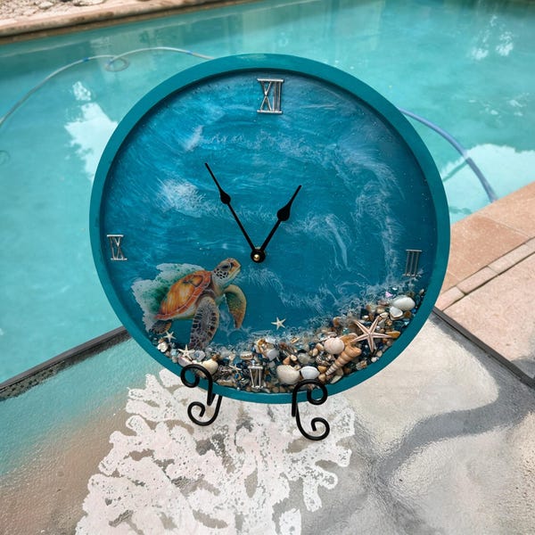 Seashell Clock - Etsy