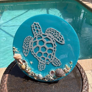 Turtle wall decor/Resin turtle art/turtles