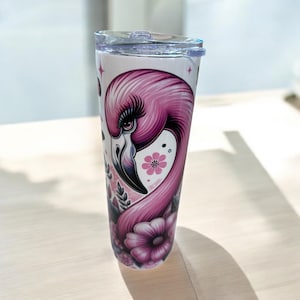 Flamingo tumbler/coastal tumblers/fun saying tumblers