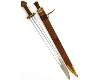 Steel Blade Hand Made Sword With Full Tang EN45 H.C The Irish Shortsword 