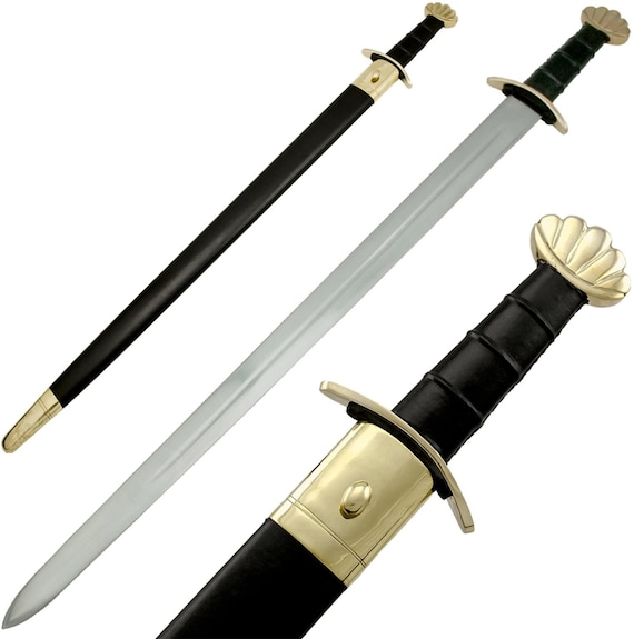 Medieval Viking Style Battle Ready Sword Blade Gem