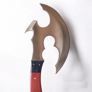 Custom Handmade Throwing Axe - Fully Sharpened Hand-Axe - Carbon Steel Axe Head with Premium Leather Cross Stitch