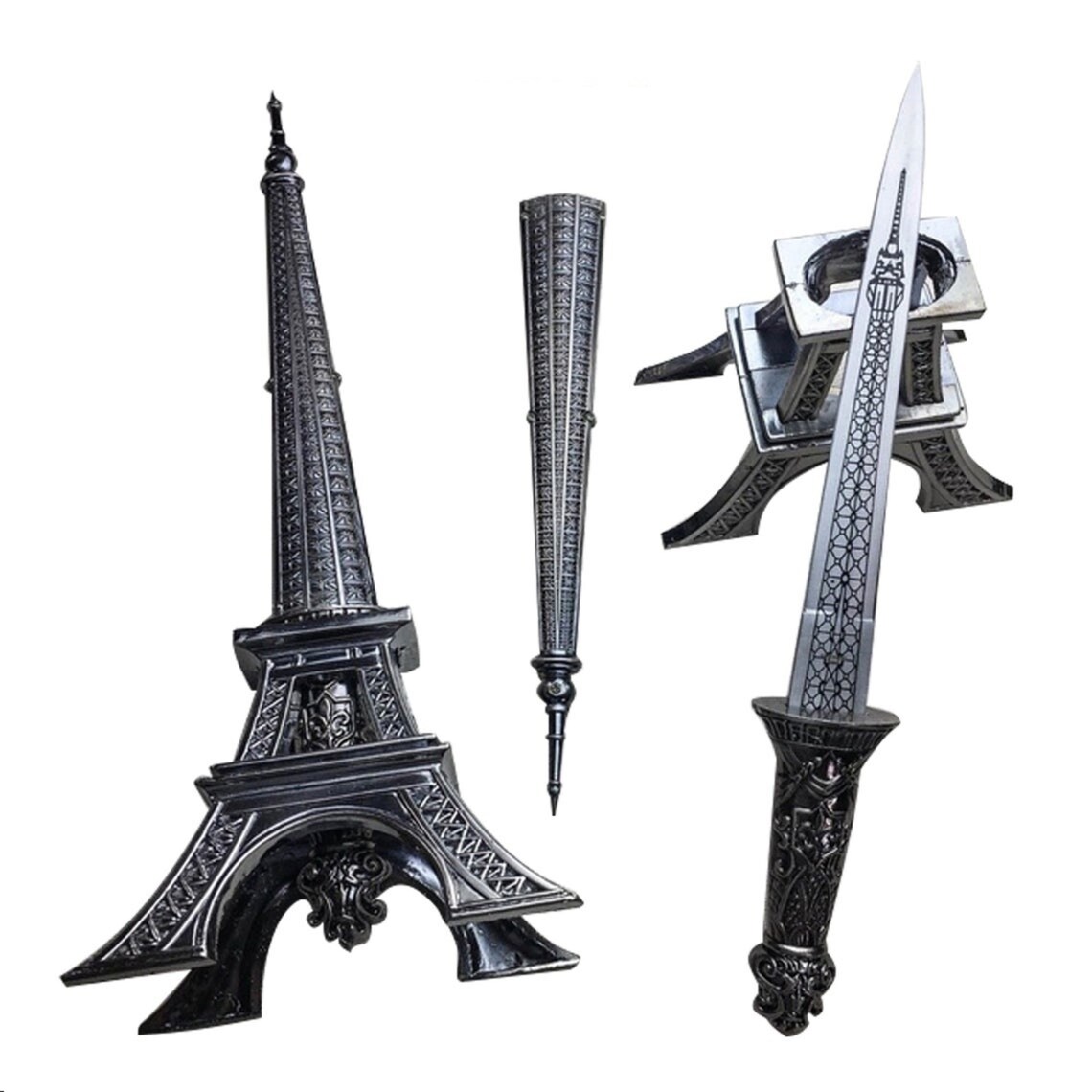 Paris Eiffel Tower 15 Letter Opener Fantasy Dagger Gift Etsy