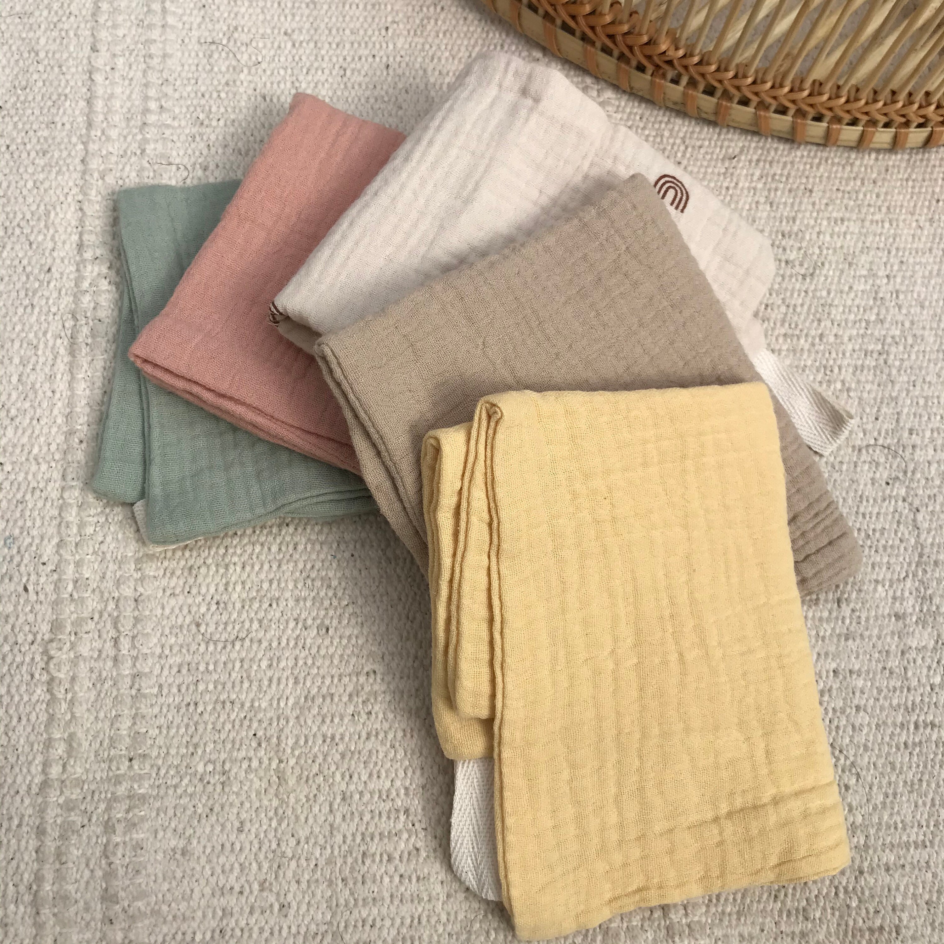 Mini Muslin Square Set Organic Muslin Burp Cloth Muslin Etsy UK
