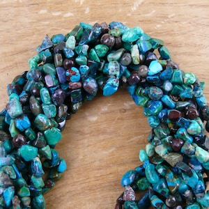 Chrysocolla Nugget Beads Strand / Chrysocolla || approx. 6-10 mm