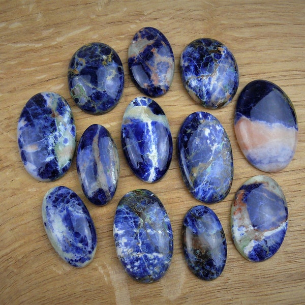 Sodalith Cabochons || Oval
