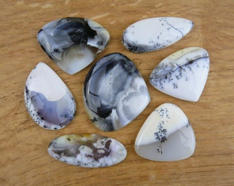 Dendritenopal Cabochons / Moosopal || Verschiedene Formen