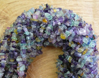 Fluorite Chips Splitter Strand || approx. 250 chips