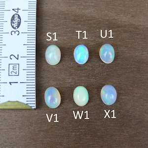 Äthiopischer Opal Cabochons / Welo Opal ca. 6-9 mm Oval Bild 5