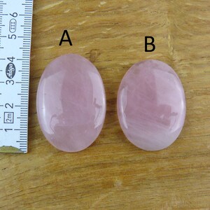 Rose Quartz Cabochons || Oval image 2