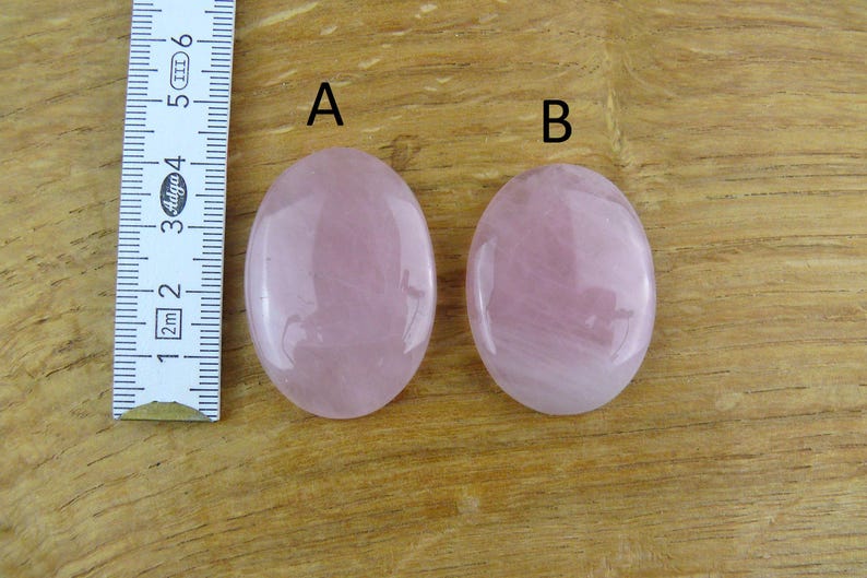 Rose Quartz Cabochons || Oval image 2