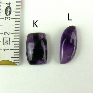 Amethyst Cabochons / Trapiche Amethyst Oval, Rund, Tropfen, Viereckig Bild 7