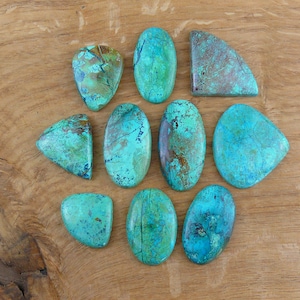 Chrysocolla Cabochons / Chrysocolla || Various Shapes