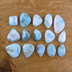 Larimar Cabochons || Verschiedene Formen