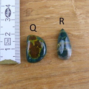 Kleine Ozean-Jaspis Cabochons / Ozean Jasper || Tropfen, Oval, Viereckig Bild 10