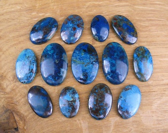Azurit Cabochons || Oval