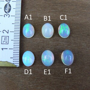 Äthiopischer Opal Cabochons / Welo Opal ca. 6-9 mm Oval Bild 2