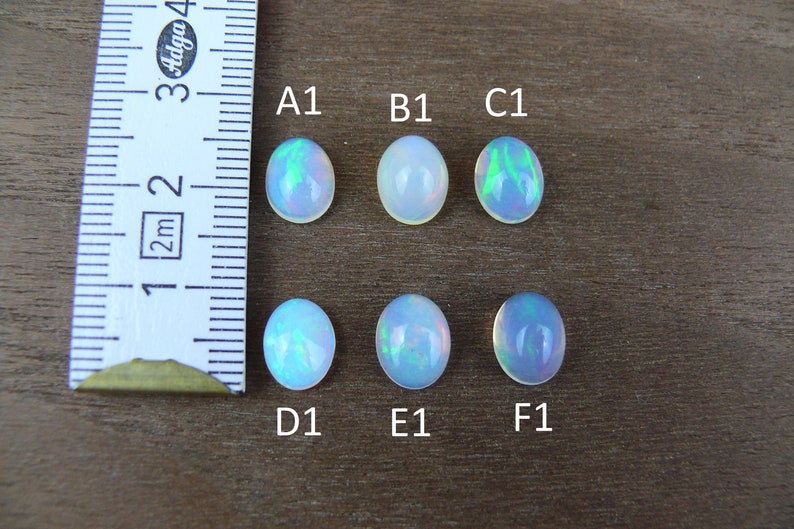 Äthiopischer Opal Cabochons / Welo Opal ca. 6-9 mm Oval Bild 2