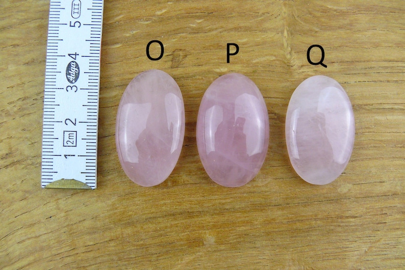 Rose Quartz Cabochons || Oval image 7