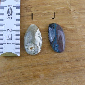 Kleine Ozean-Jaspis Cabochons / Ozean Jasper || Tropfen, Oval, Viereckig Bild 6