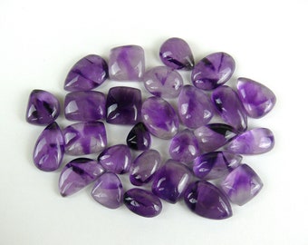 Kleine Amethyst Cabochons / Trapiche Amethyst || Tropfen, Oval, Viereckig, Verschiedene Formen